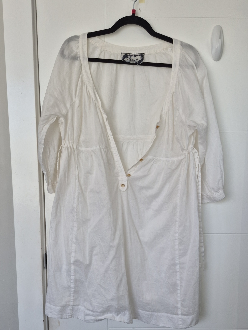 Dex White Cotton Tunic